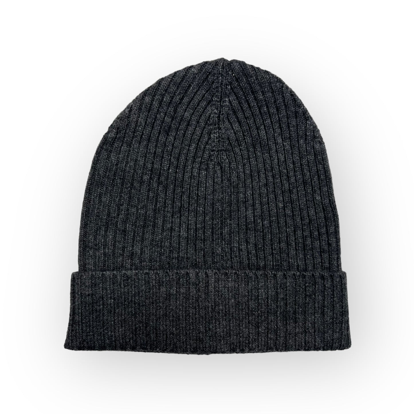 Lungomare Dark Gray Ribber Cashmere Beanie