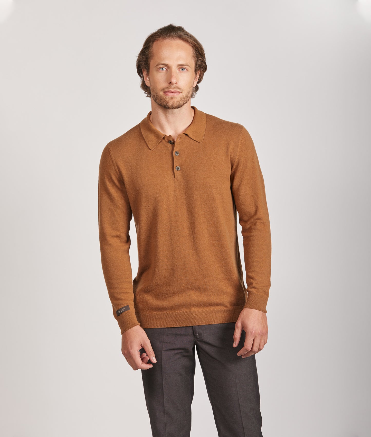 Polo Shirt in Vicuña Natural