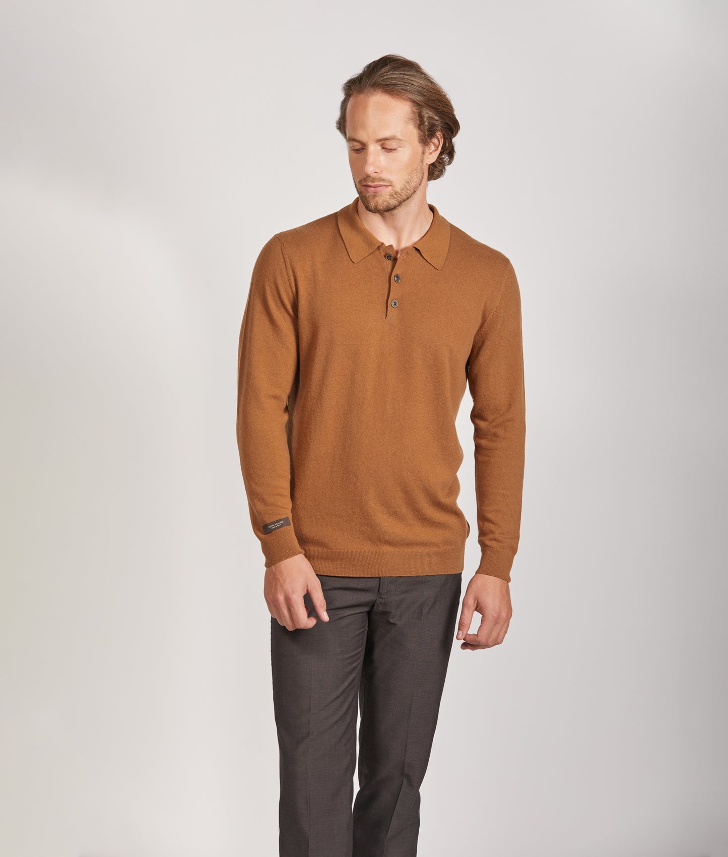 Polo Shirt in Vicuña Natural