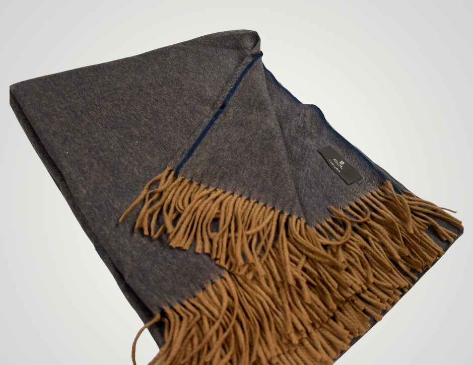 Large Blanket in Vicuña Blue
