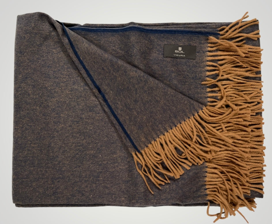 Large Blanket in Vicuña Blue