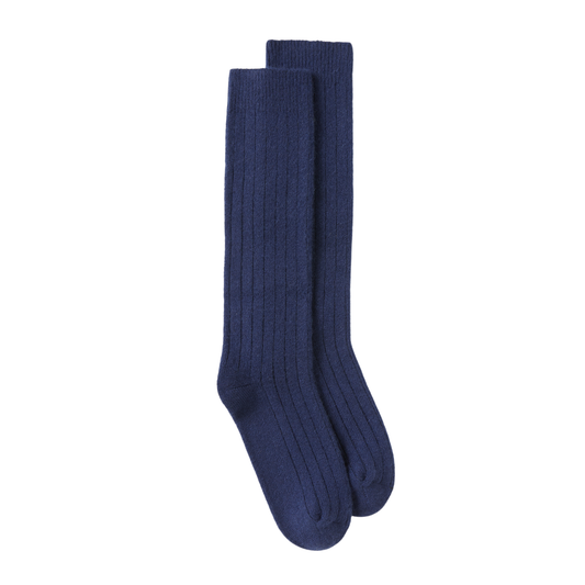 Milano Extra Soft Cashmere Socks in Navy Blue