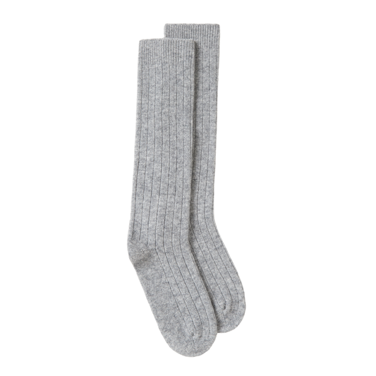 Milano Extra Soft Cashmere Socks in Light Gray
