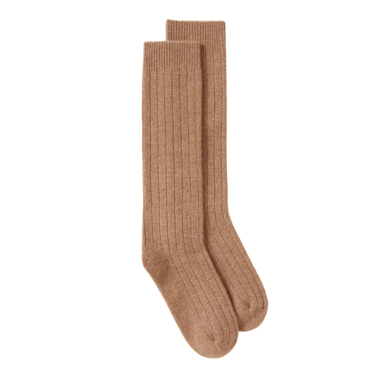Milano Extra Soft Cashmere Socks in Camel