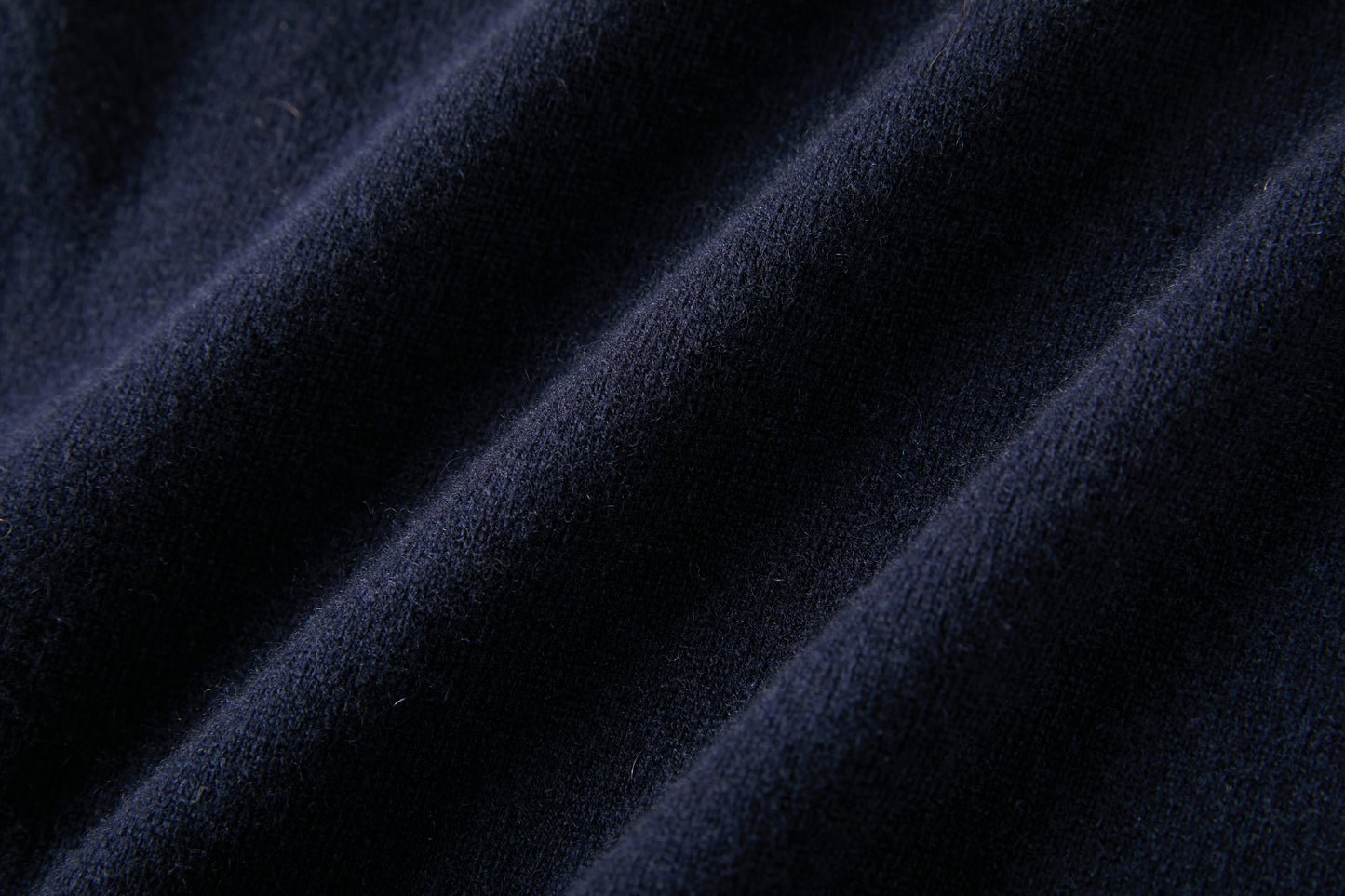 Verona Midnight Blue Cashmere Hooded Full Zip Bomber