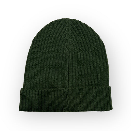Lungomare Sage Ribbed Cashmere Beanie
