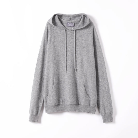 Carrara Light Gray Cashmere Pullover Hoodie