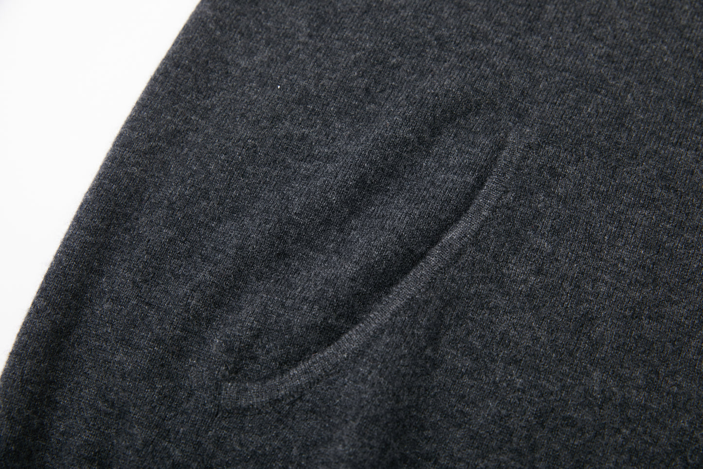 Carrara Dark Gray Cashmere Pullover Hoodie