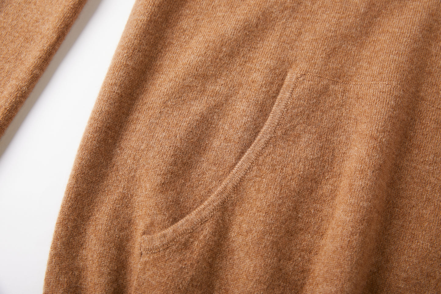 Carrara Camel Cashmere Pullover Hoodie