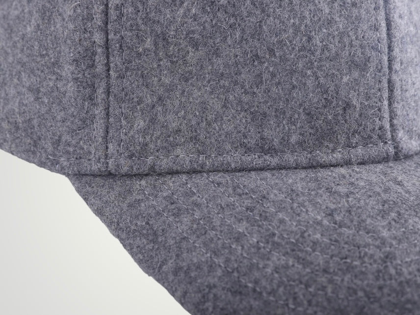 Manhattan Waterproof Wool Baseball Cap Light Gray